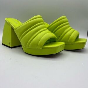Circus NY By Sam Edelman Marlie Sandal Lime Green Size 7